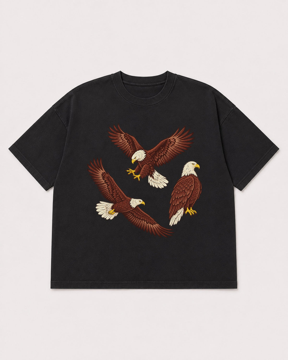 Mockup Boxy Heavyweight Tee Black product