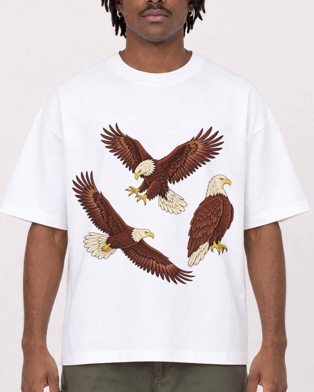Mockup Boxy Heavyweight Tee White male close-up 04