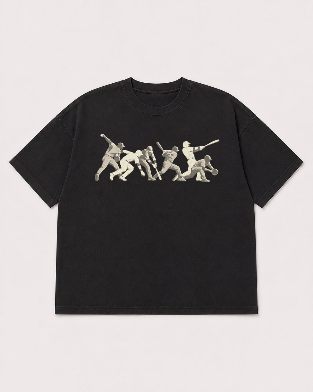 Mockup Boxy Heavyweight Tee Black product