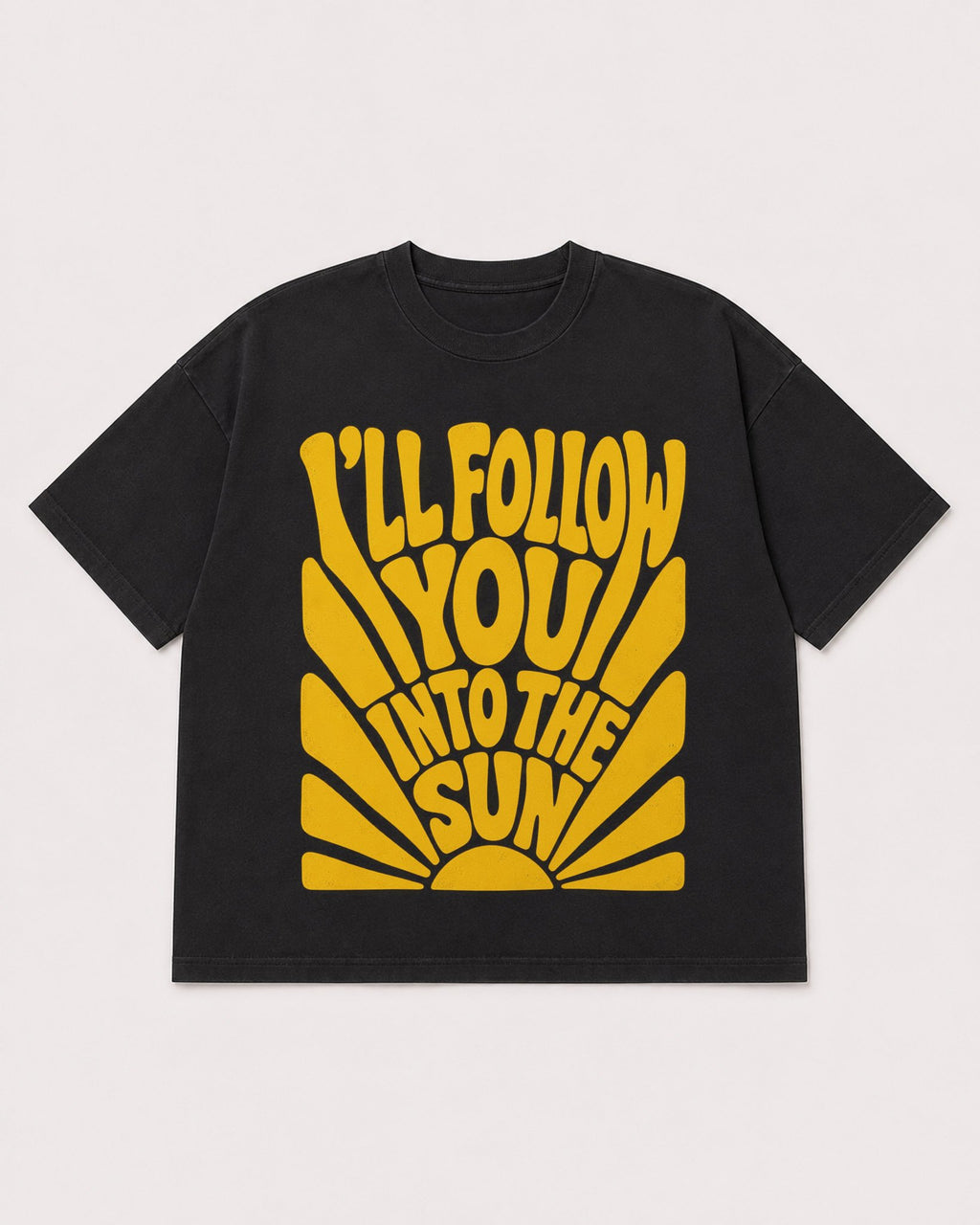 Mockup Boxy Heavyweight Tee Black product
