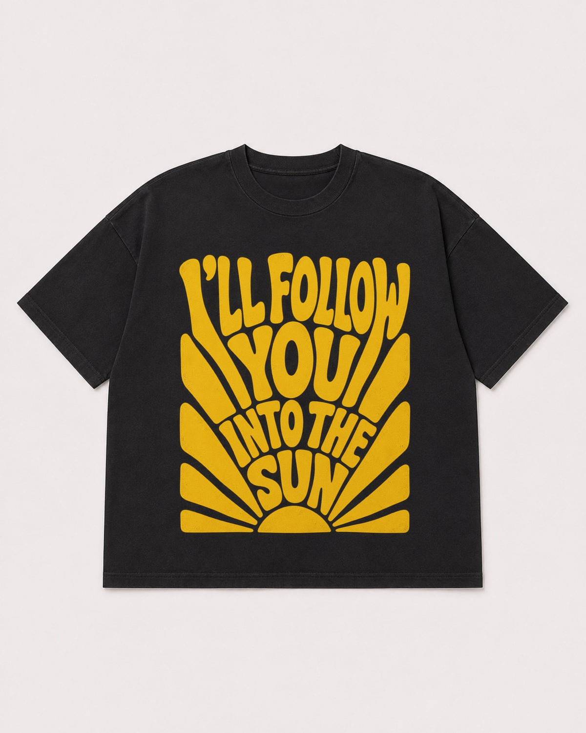 Mockup Boxy Heavyweight Tee Black product