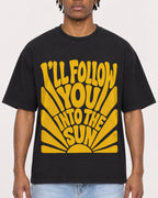 Mockup Boxy Heavyweight Tee Black male close-up 05