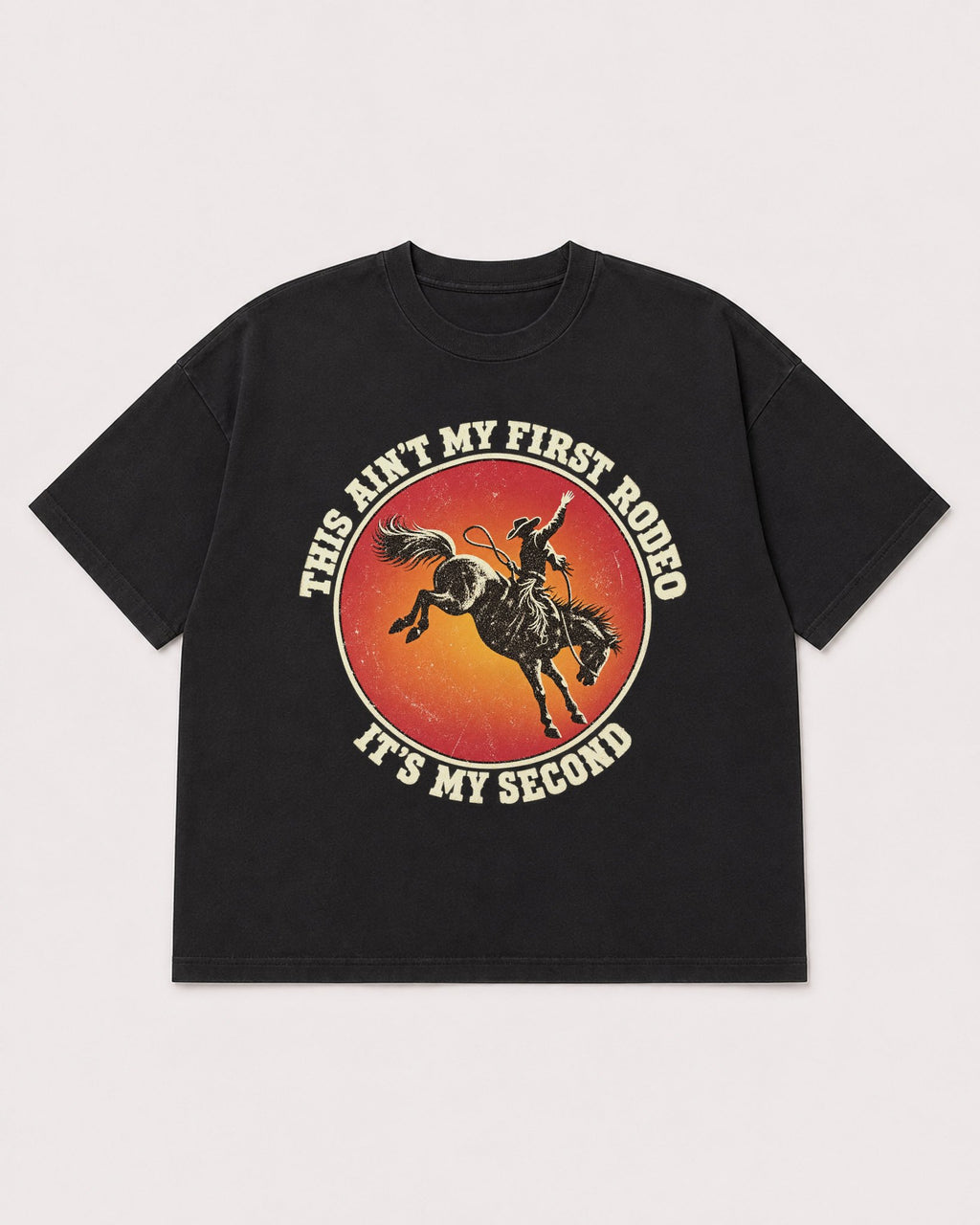 Mockup Boxy Heavyweight Tee Black product