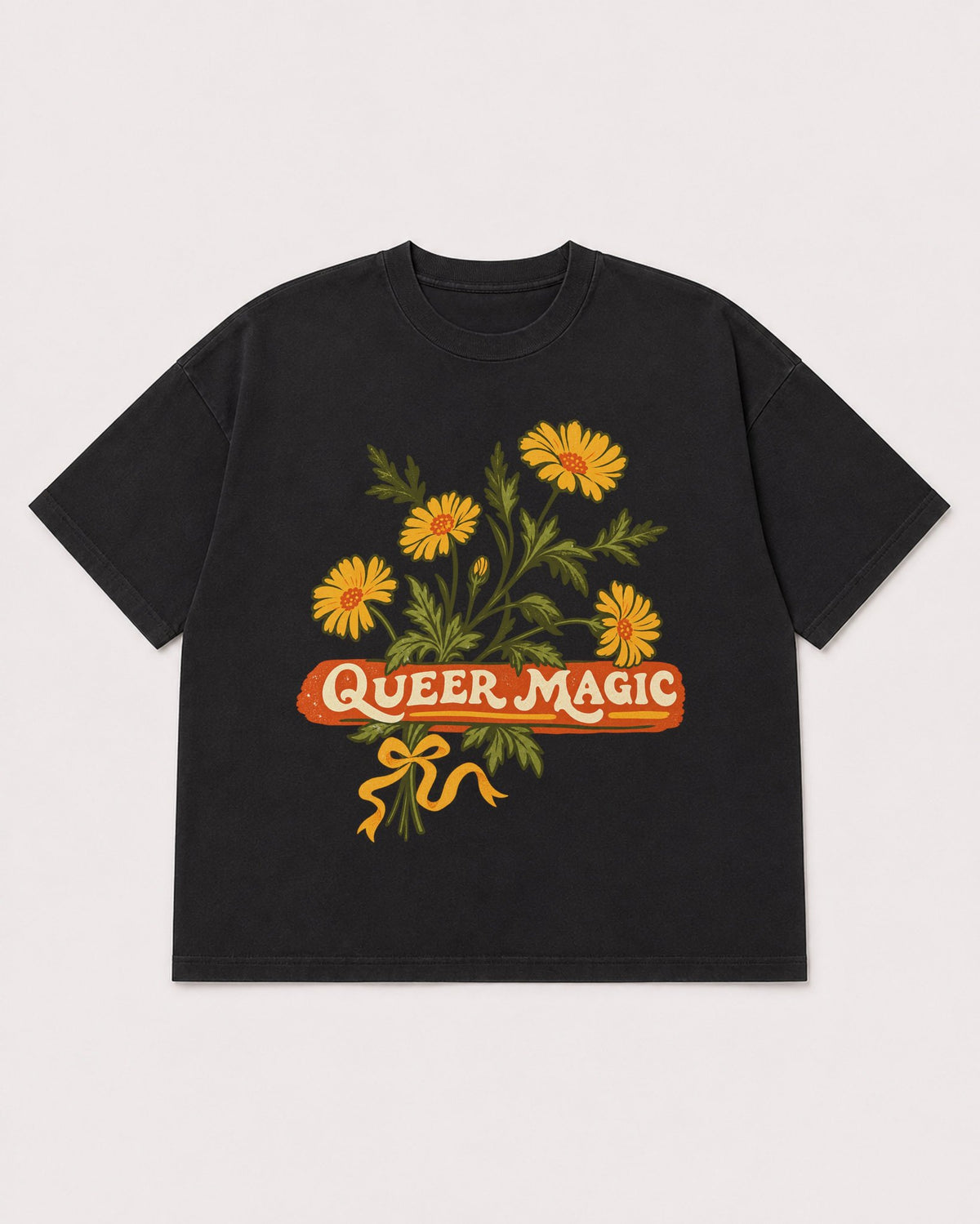 Mockup Boxy Heavyweight Tee Black product