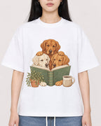 Mockup Boxy Heavyweight Tee White female close-up 01