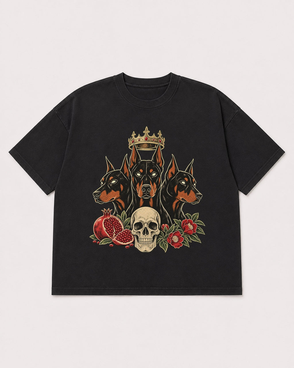 Mockup Boxy Heavyweight Tee Black product