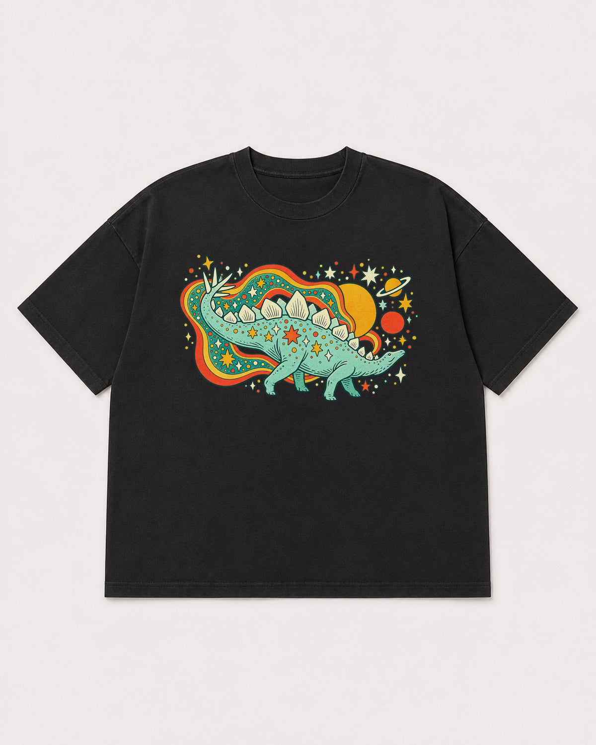Mockup Boxy Heavyweight Tee Black product