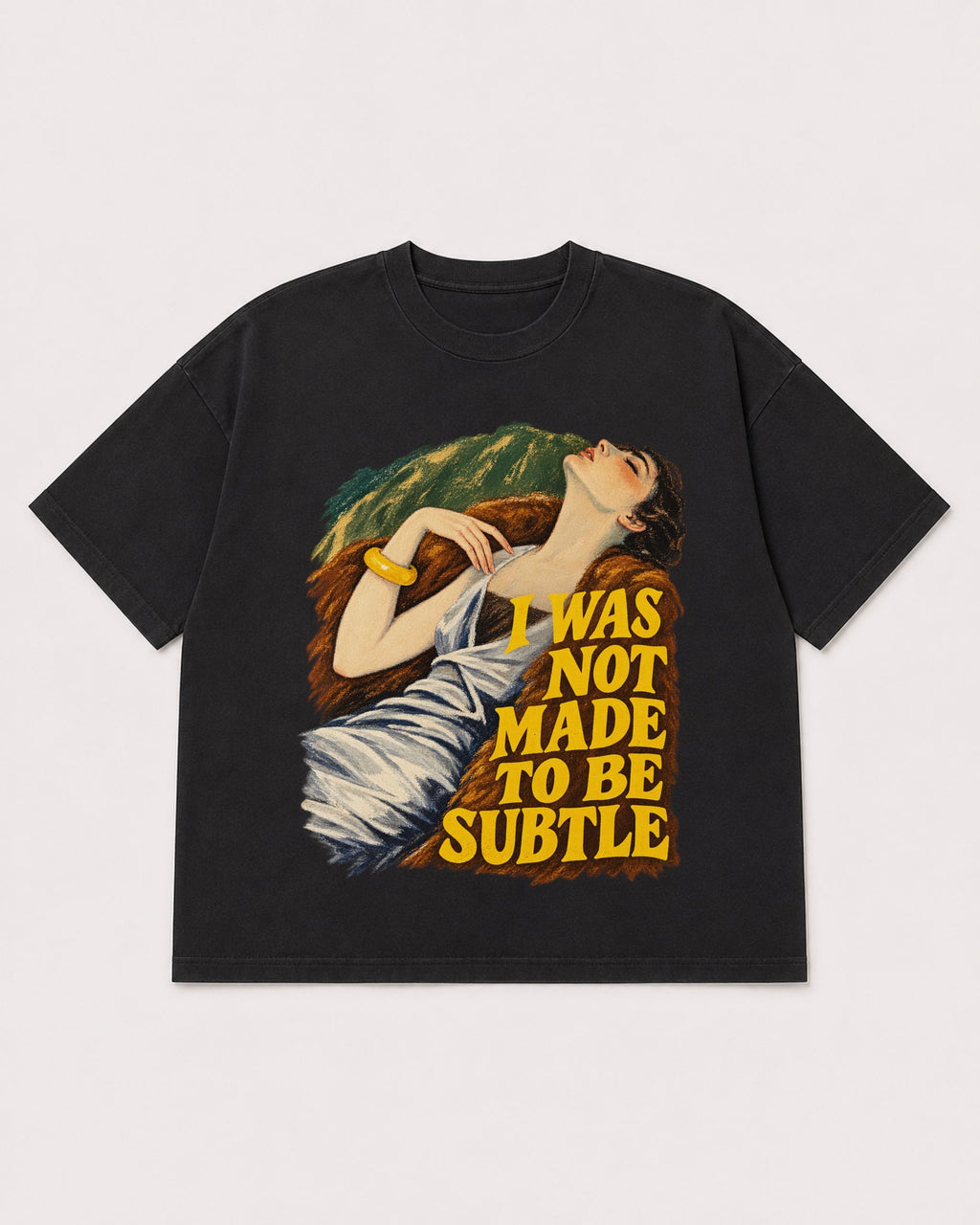 Mockup Boxy Heavyweight Tee Black product