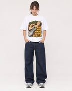 Mockup Boxy Heavyweight Tee White female full-body 29