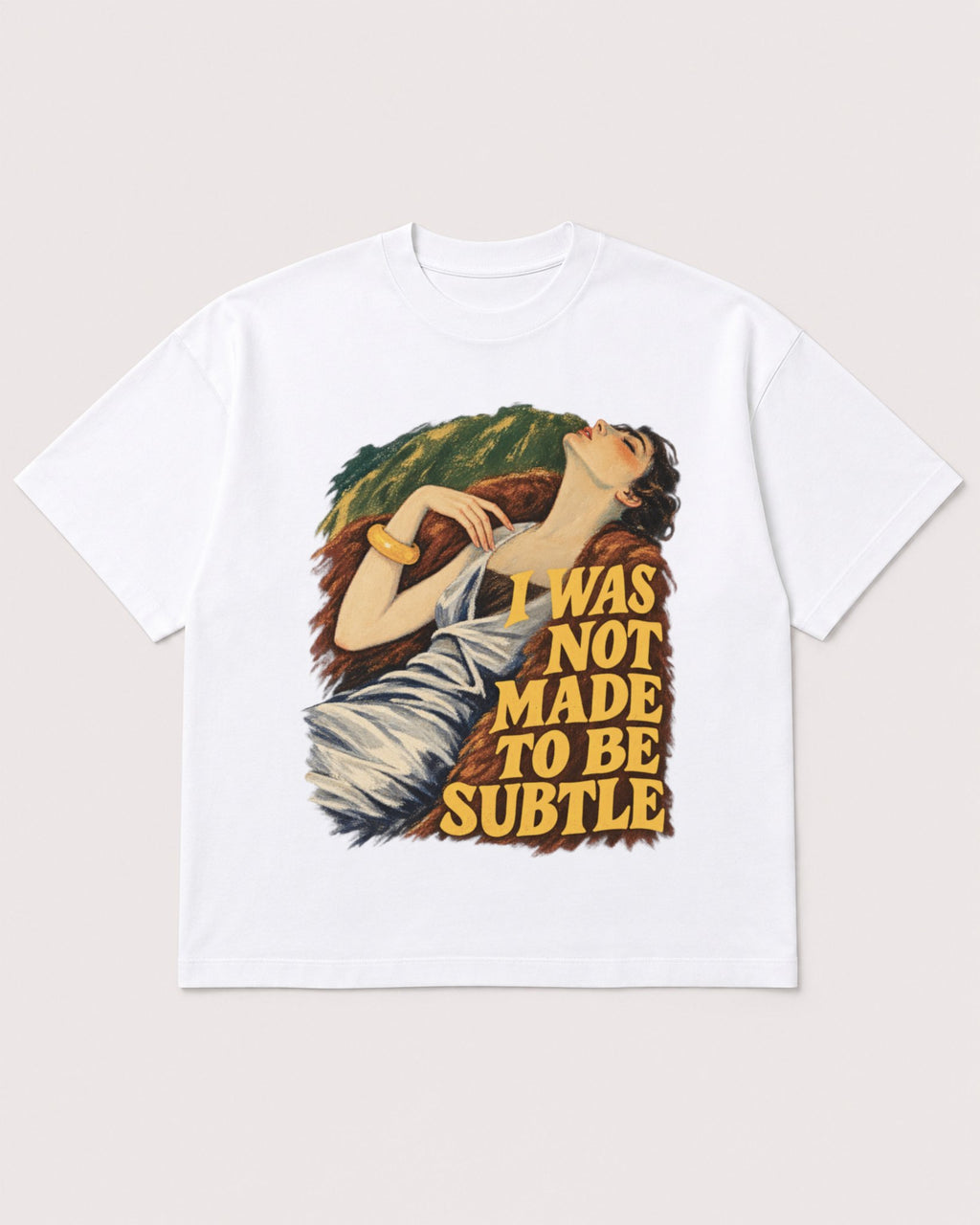 Mockup Boxy Heavyweight Tee White product