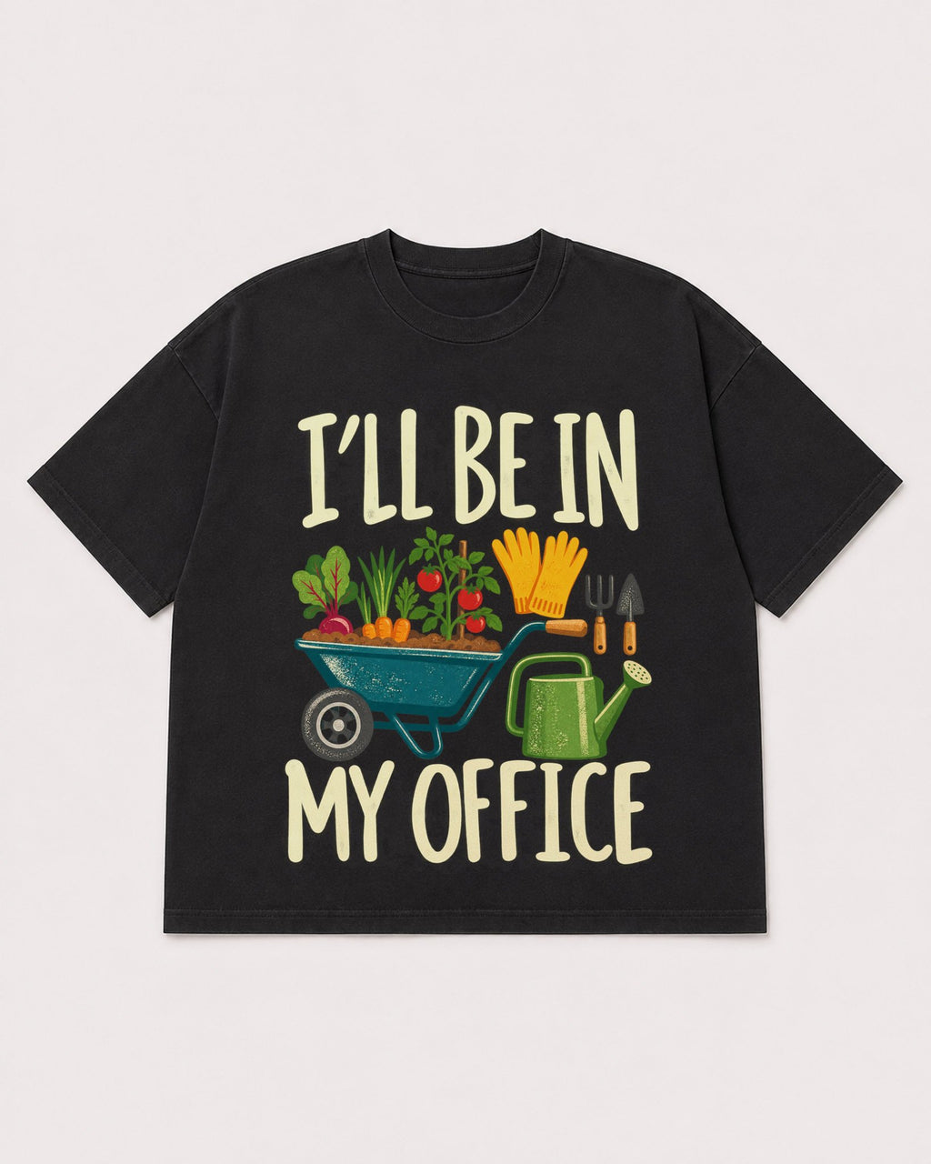 Mockup Boxy Heavyweight Tee Black product