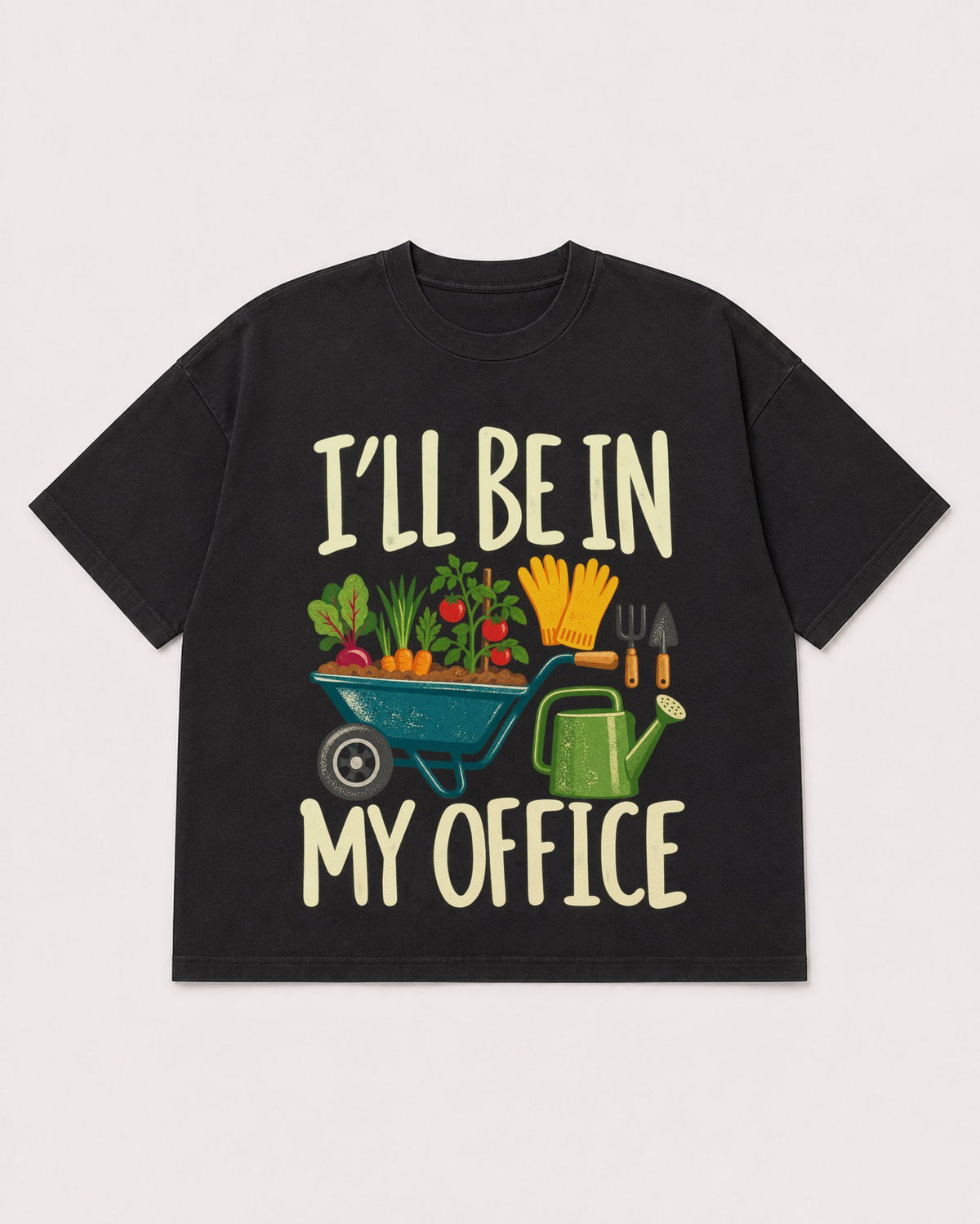 Mockup Boxy Heavyweight Tee Black product