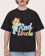 Mockup Boxy Heavyweight Tee Black male close-up 09
