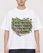 Mockup Boxy Heavyweight Tee White male close-up 01