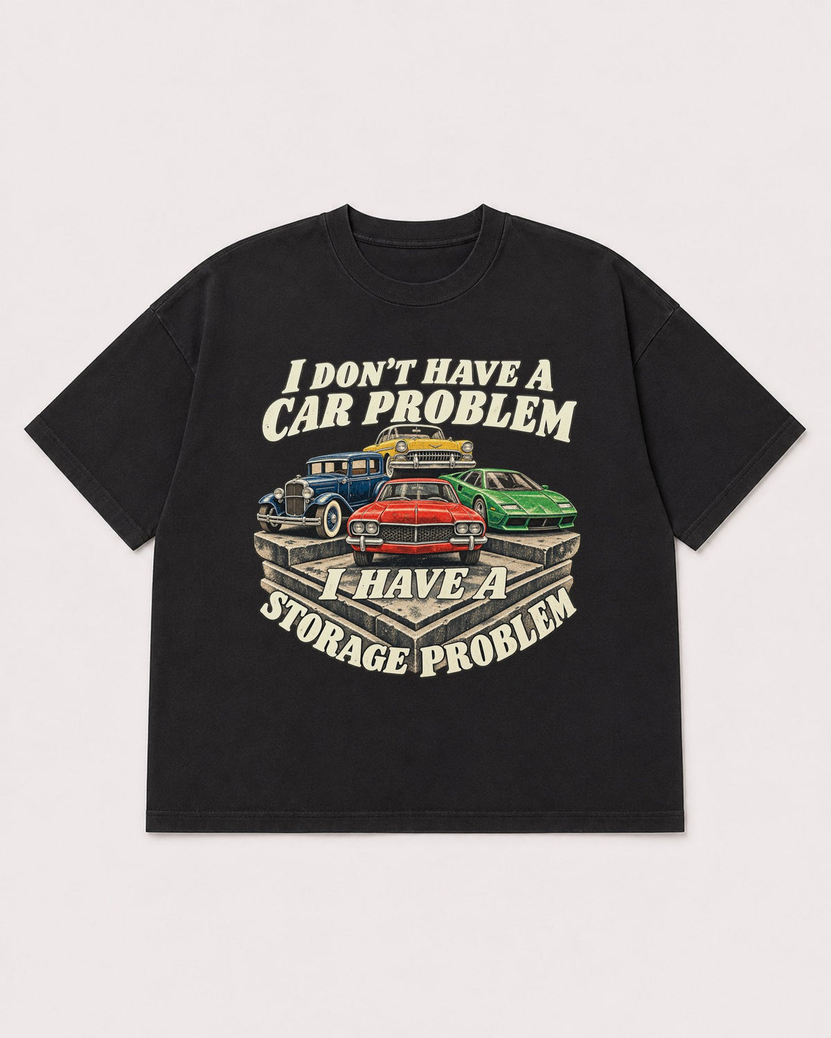 Mockup Boxy Heavyweight Tee Black product