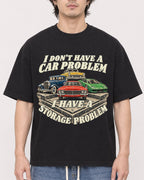 Mockup Boxy Heavyweight Tee Black male close-up 03
