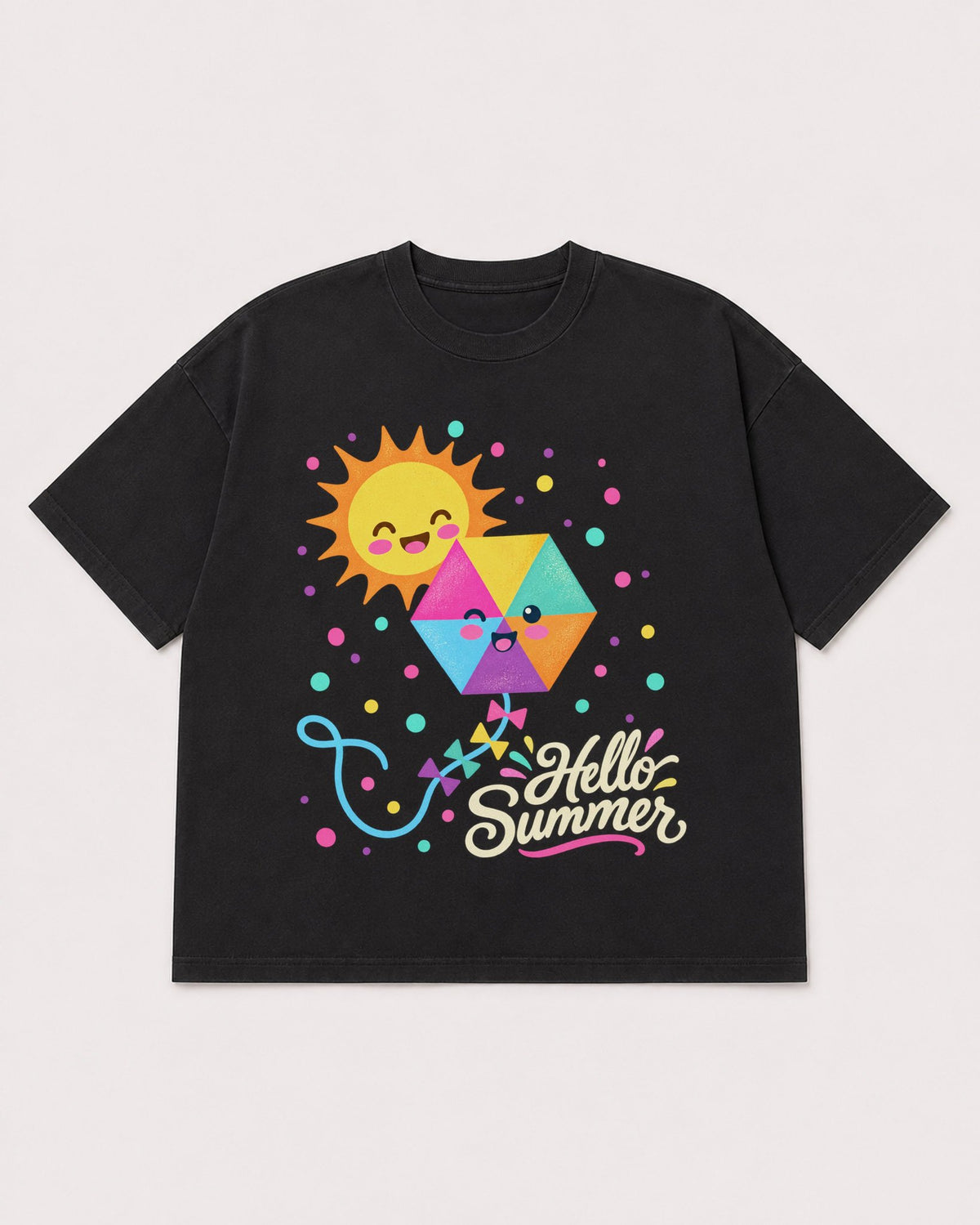 Mockup Boxy Heavyweight Tee Black product