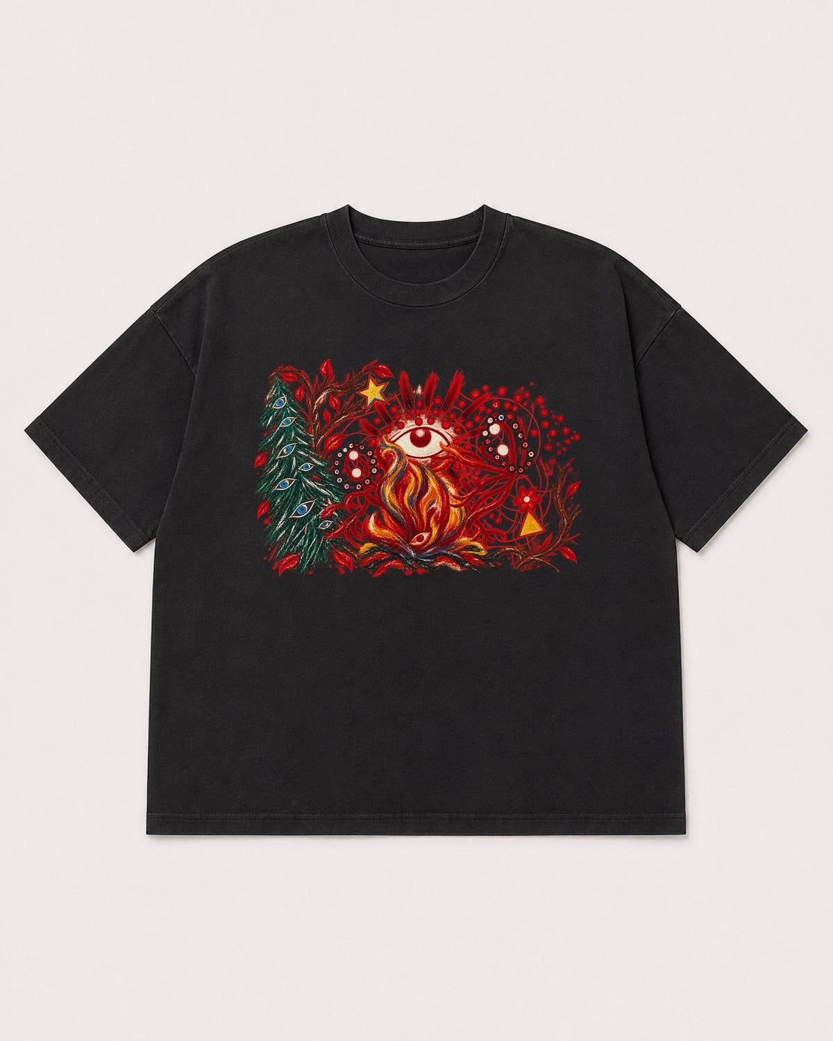 Mockup Boxy Heavyweight Tee Black product
