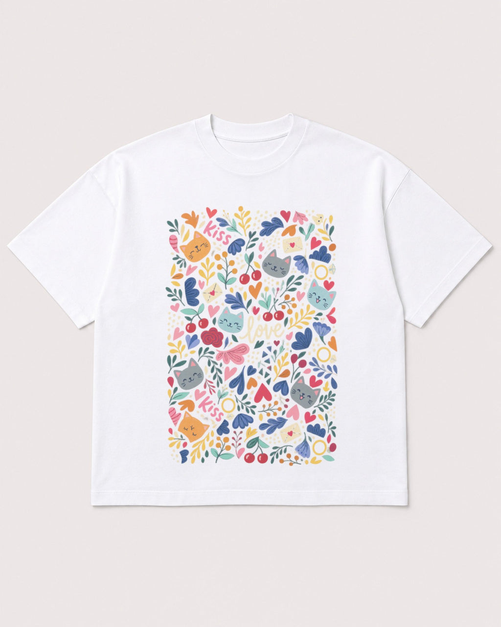 Mockup Boxy Heavyweight Tee White product