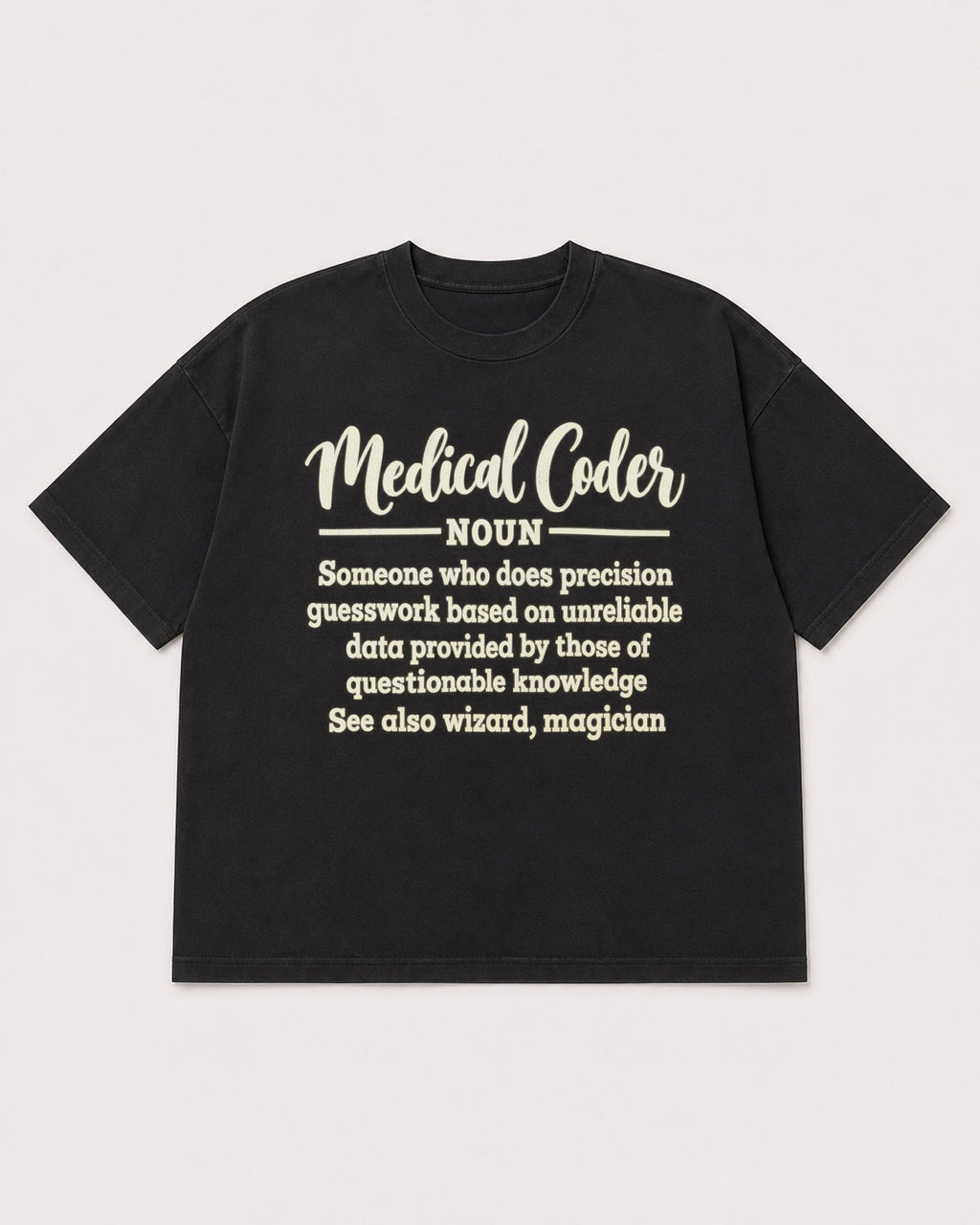 Mockup Boxy Heavyweight Tee Black product