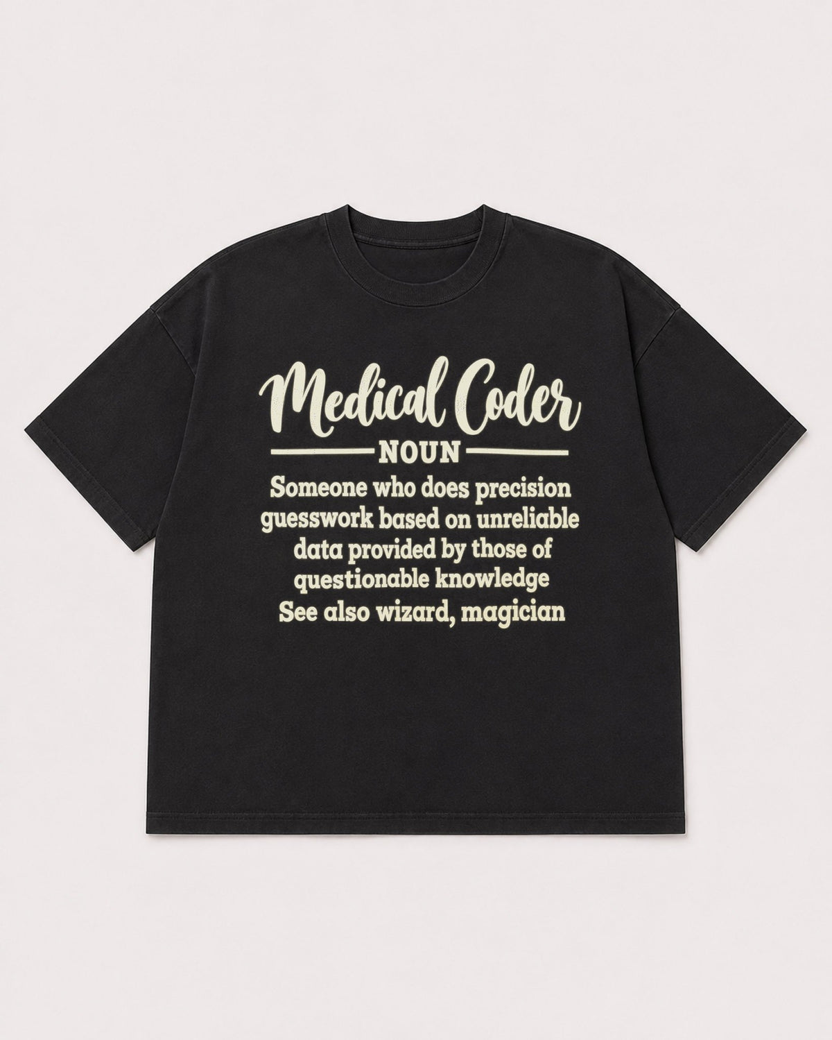 Mockup Boxy Heavyweight Tee Black product