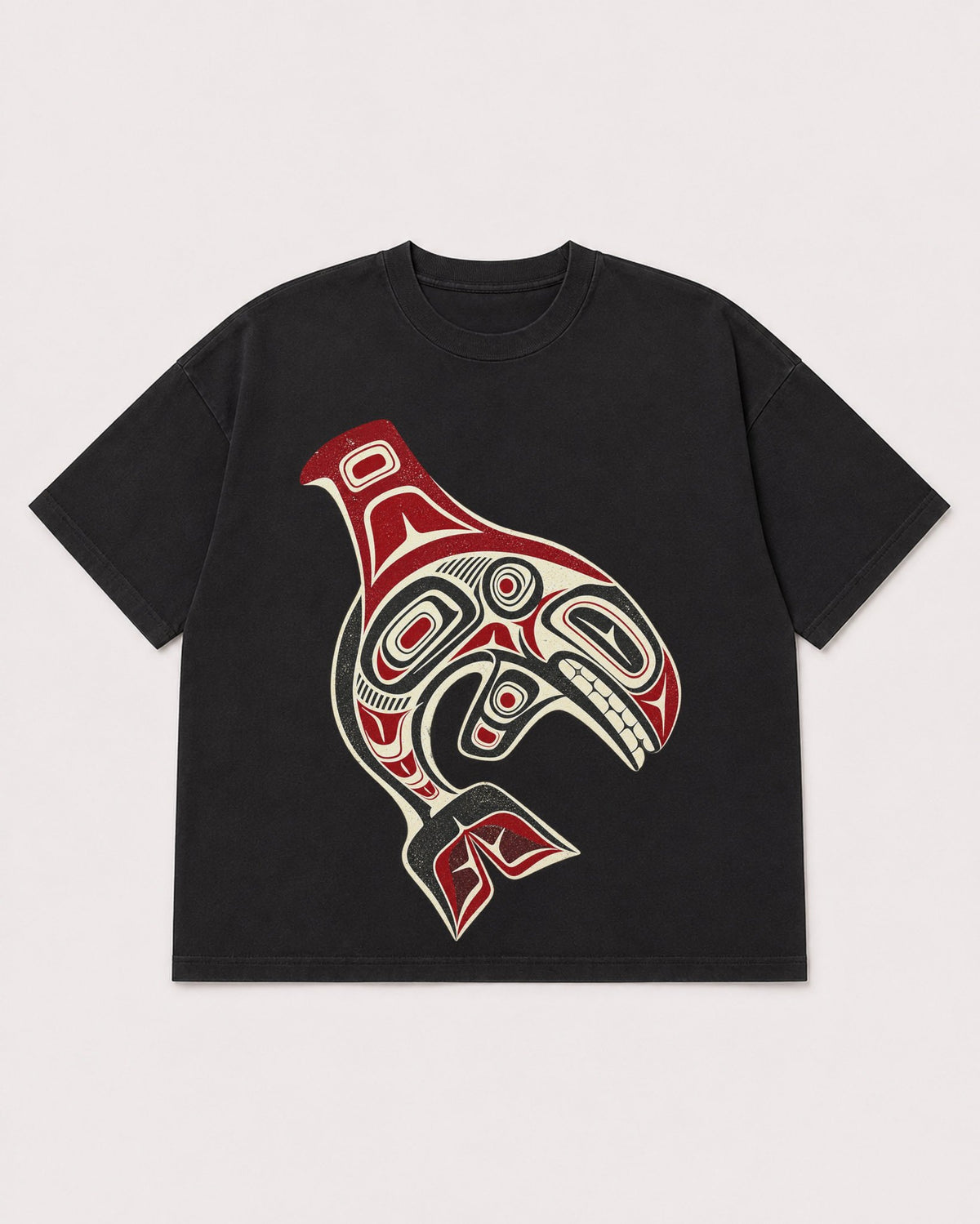 Mockup Boxy Heavyweight Tee Black product