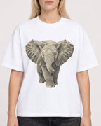 Mockup Boxy Heavyweight Tee White female close-up 08