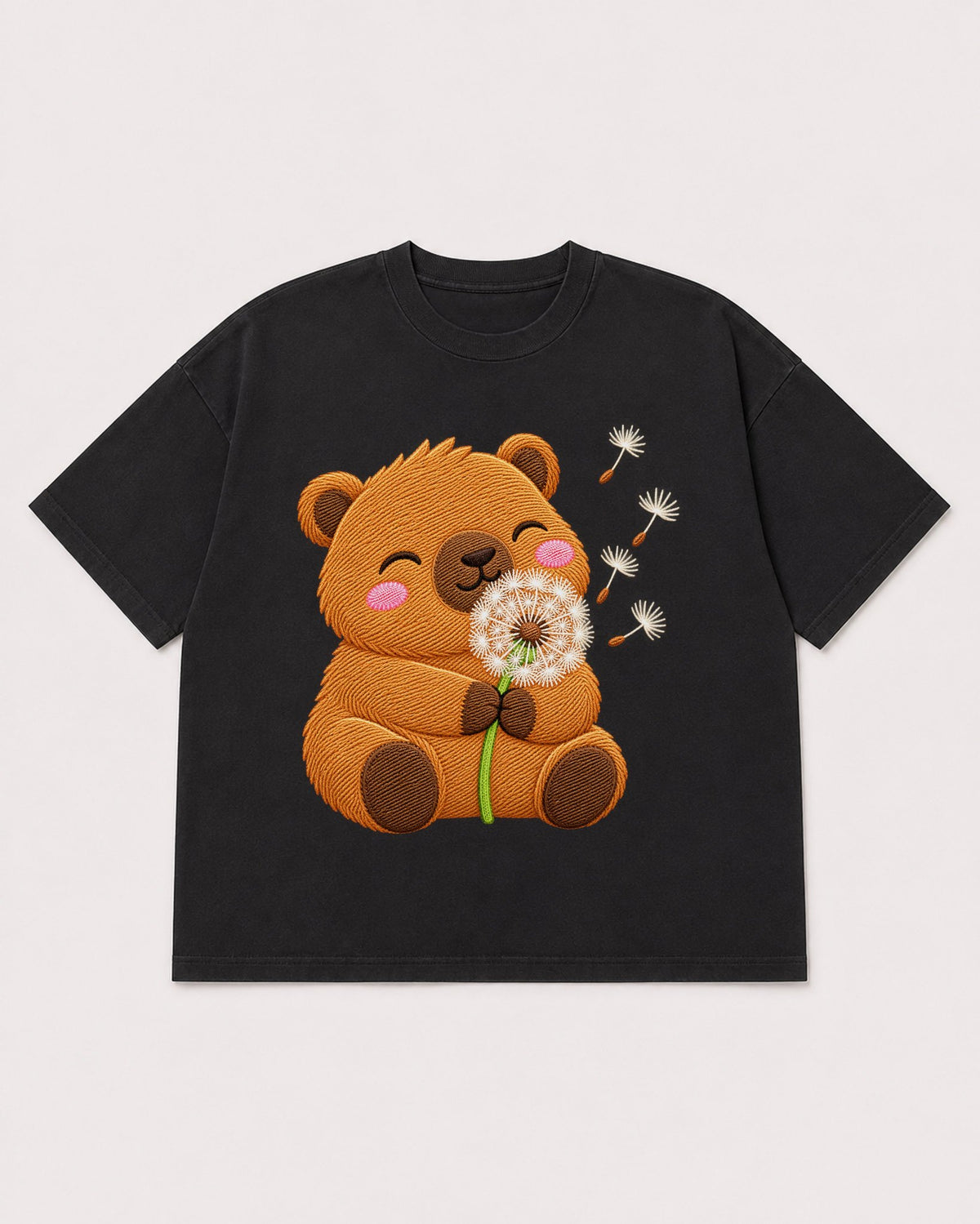 Mockup Boxy Heavyweight Tee Black product