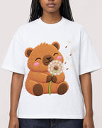 Mockup Boxy Heavyweight Tee White female close-up 04