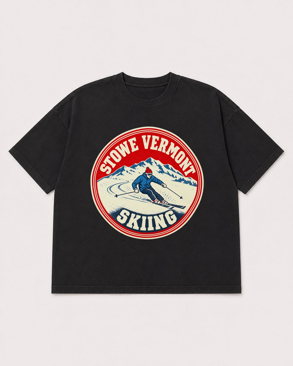 Mockup Boxy Heavyweight Tee Black product