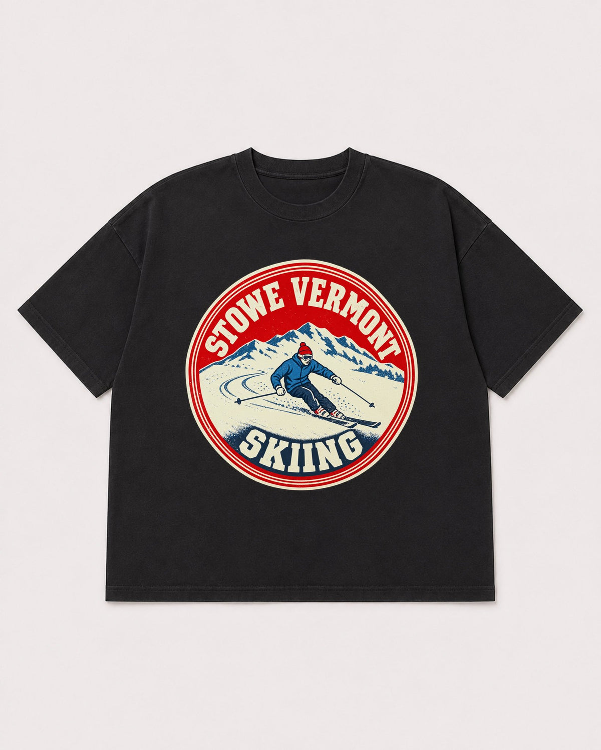 Mockup Boxy Heavyweight Tee Black product