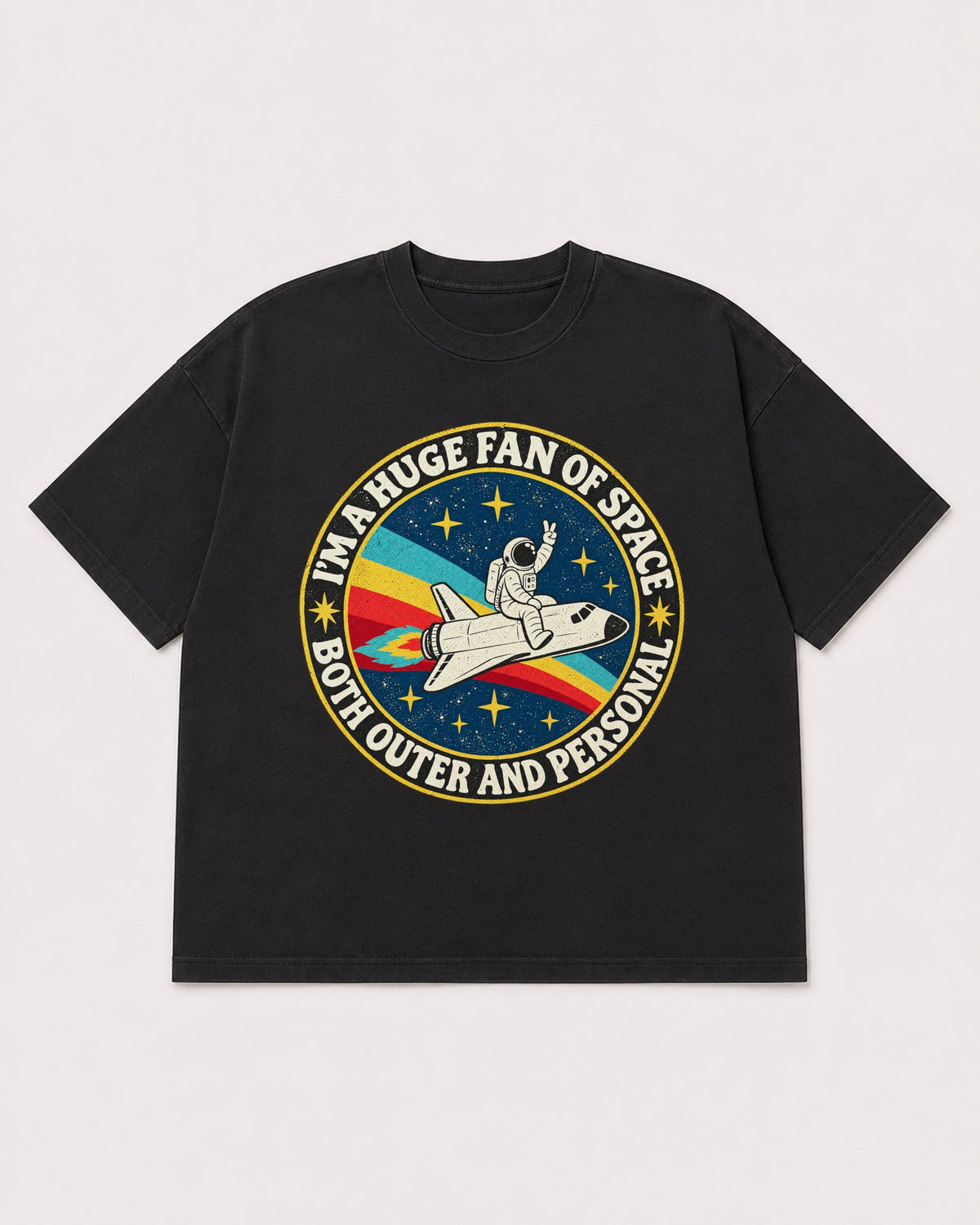 Mockup Boxy Heavyweight Tee Black product