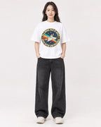 Mockup Boxy Heavyweight Tee White female full-body 03