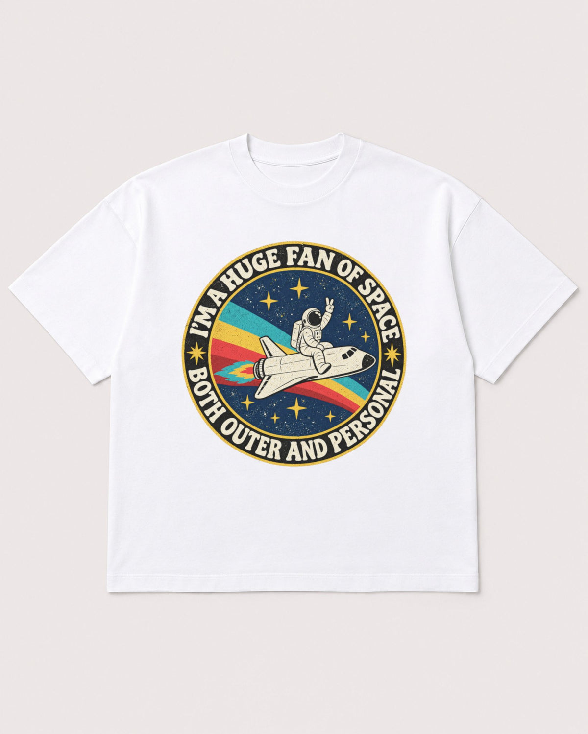 Mockup Boxy Heavyweight Tee White product
