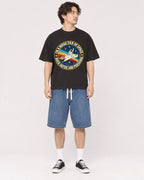 Mockup Boxy Heavyweight Tee Black male full-body 03