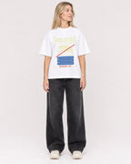 Mockup Boxy Heavyweight Tee White female full-body 08