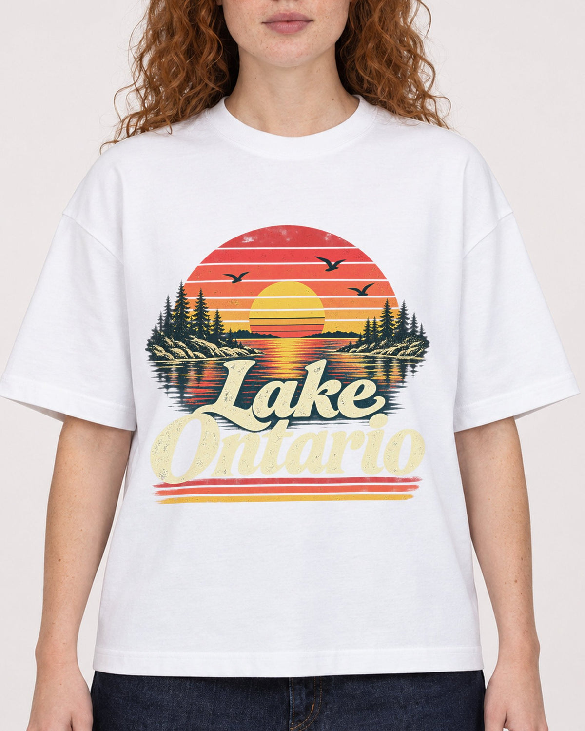 Mockup Boxy Heavyweight Tee White female close-up 09