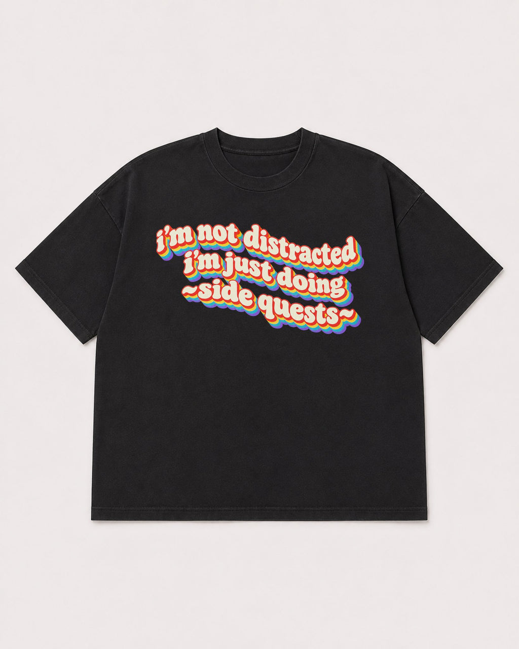 Mockup Boxy Heavyweight Tee Black product