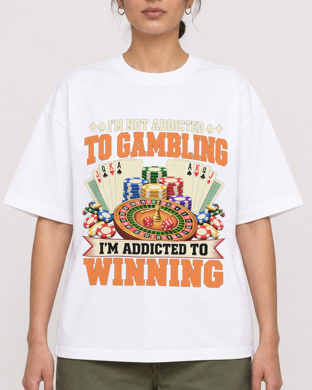 Mockup Boxy Heavyweight Tee White female close-up 17