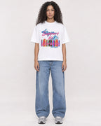 Mockup Boxy Heavyweight Tee White female full-body 10
