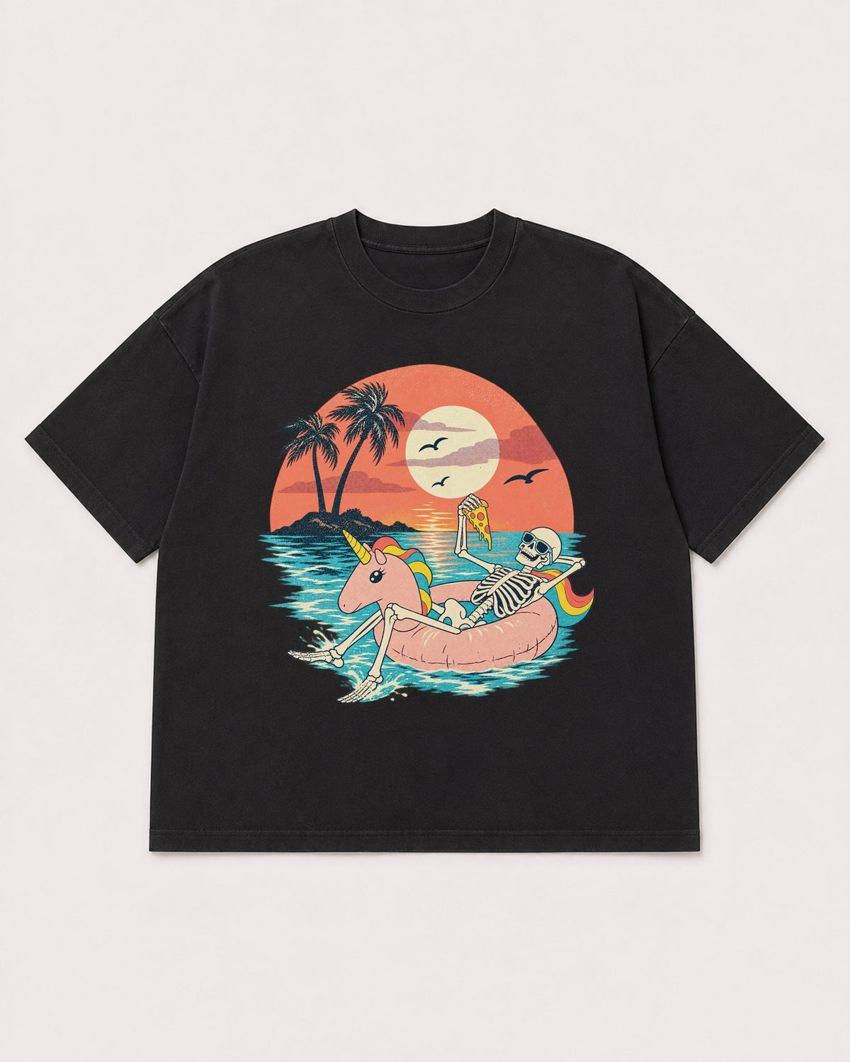 Mockup Boxy Heavyweight Tee Black product