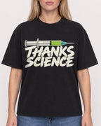 Mockup Boxy Heavyweight Tee Black female close-up 08
