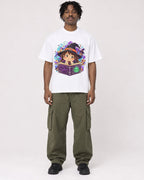 Mockup Boxy Heavyweight Tee White male full-body 04