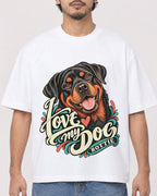 Mockup Boxy Heavyweight Tee White male close-up 02