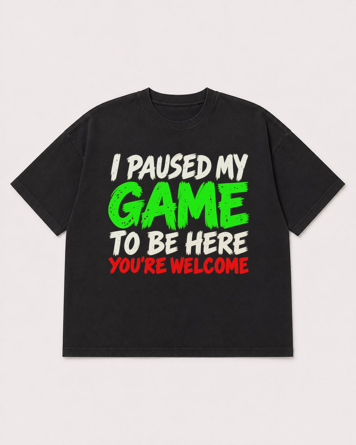 Mockup Boxy Heavyweight Tee Black product