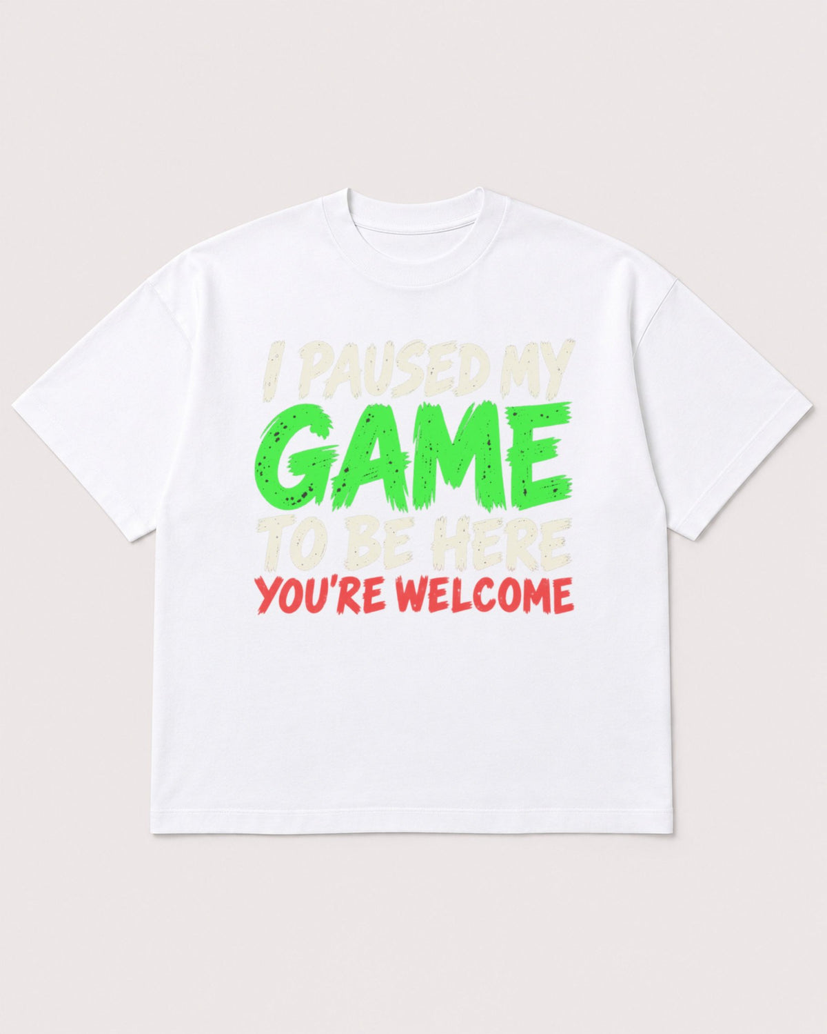 Mockup Boxy Heavyweight Tee White product