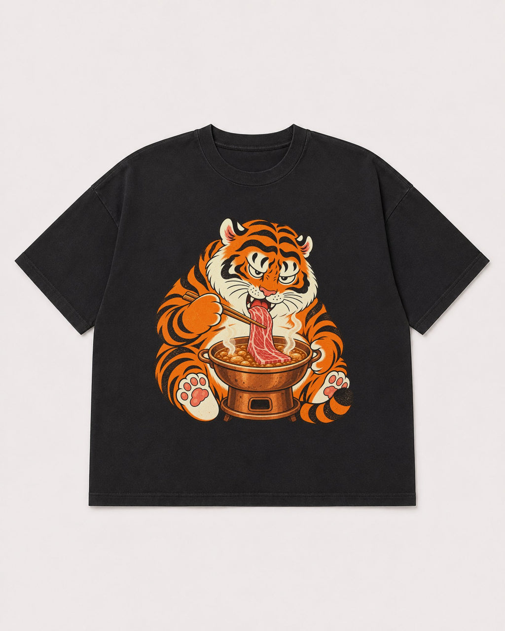 Mockup Boxy Heavyweight Tee Black product