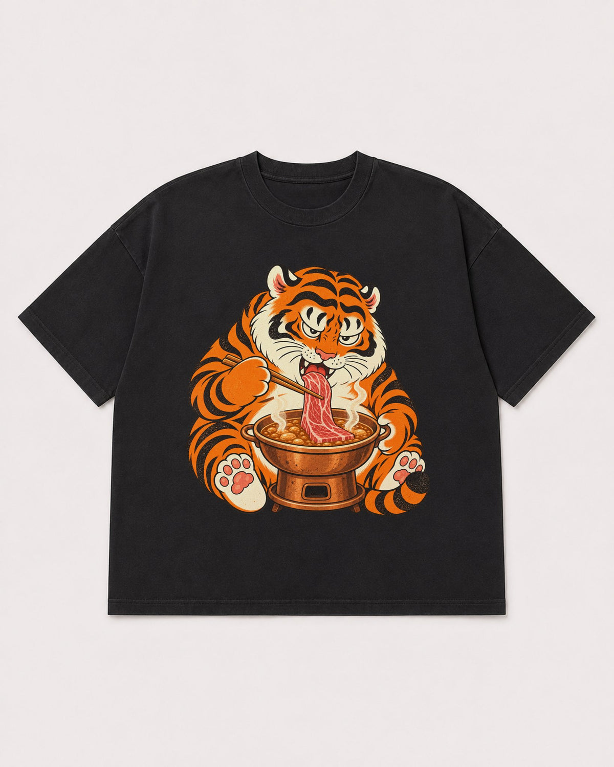Mockup Boxy Heavyweight Tee Black product