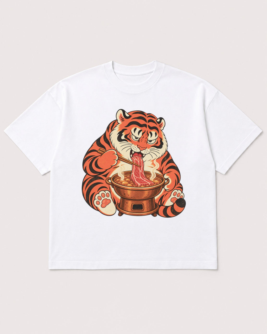 Mockup Boxy Heavyweight Tee White product