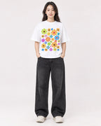 Mockup Boxy Heavyweight Tee White female full-body 03